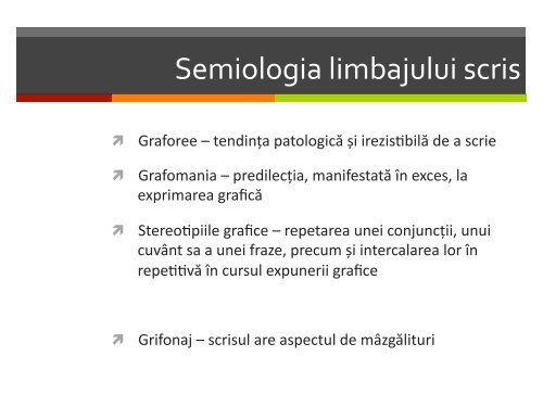 Elemente de semiologie psihiatrică