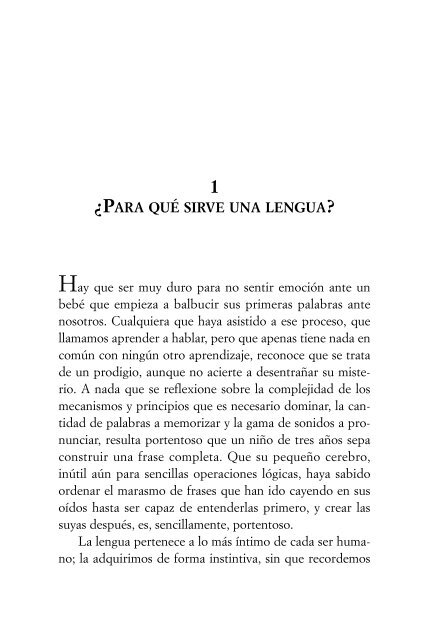 1 ¿para qué sirve una lengua? - El Mundo