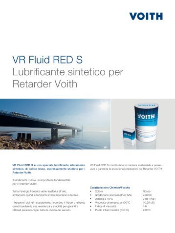 VR Fluid RED S Lubrificante sintetico per Retarder Voith - Vbxorbi.Net