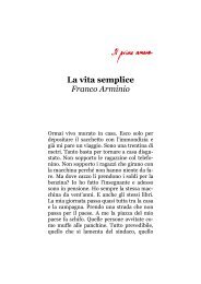 La vita semplice Franco Arminio - Il primo amore