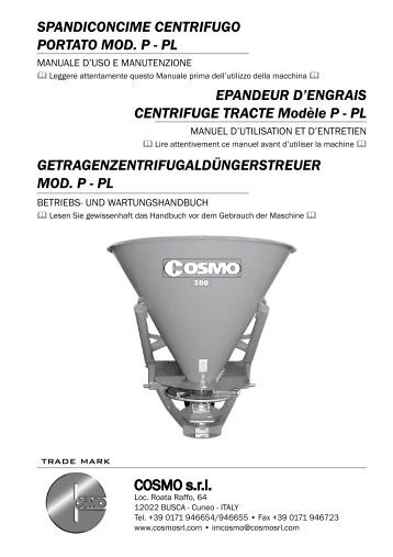 SPANDICONCIME CENTRIFUGO PORTATO MOD ... - Cosmosrl.com