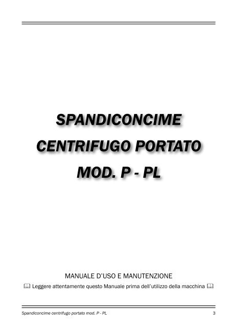 SPANDICONCIME CENTRIFUGO PORTATO MOD ... - Cosmosrl.com