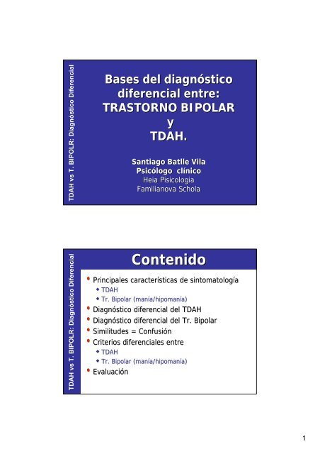 Diagnóstico Diferencial - heia - psicologia