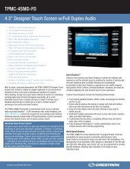 Product Specifications: TPMC-4SMD-FD - Crestron