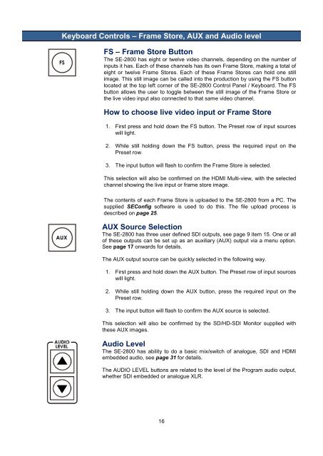 Datavideo SE-2800 Instruction Manual A4 - Holdan.eu