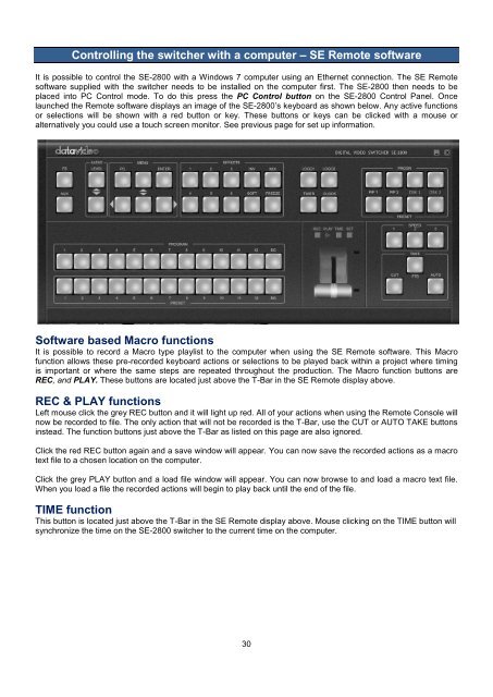 Datavideo SE-2800 Instruction Manual A4 - Holdan.eu