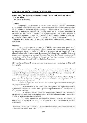 Considerações sobre a figura portando o modelo de ... - Unicamp