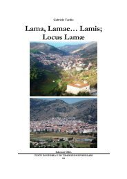 Lama, Lamae… Lamis; Locus Lamæ - San Marco in Lamis Web