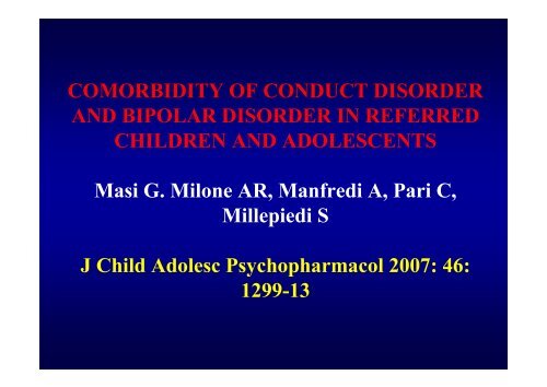L'intreccio tra umore e condotta: il ruolo dell'ADHD - Masi G. - Aidai