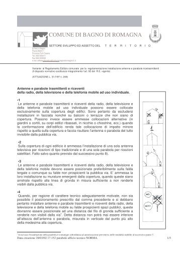 art. 92 del vigente regolamento edilizio comunale - Comune di ...