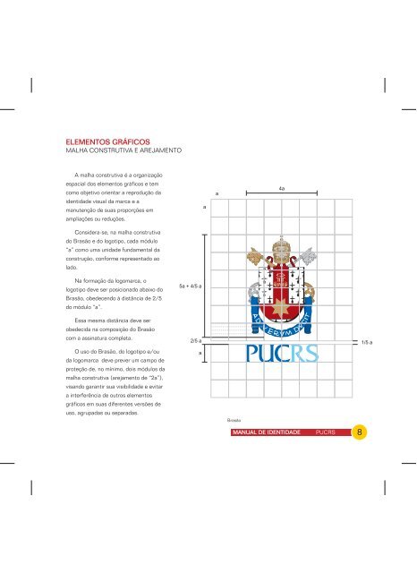 Manual de Identidade Visual da PUCRS, editado e