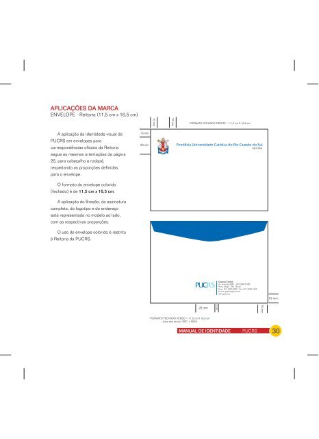 Manual de Identidade Visual da PUCRS, editado e