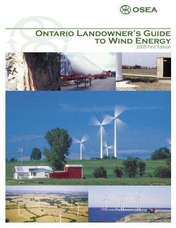 Ontario Landowner's Guide to Wind Energy - OSEA