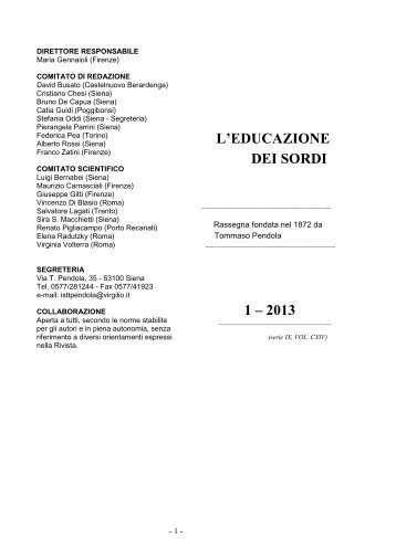 Rivista Educazione Sordi 1 - 2013.pdf - Comune di Siena