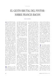 el gesto brutal del pintor: sobre francis bacon