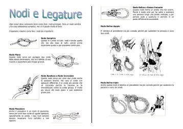 Ogni scout deve conoscere bene come fare i nodi principali - Udine 4