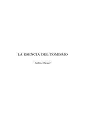 LA ESENCIA DEL TOMISMO