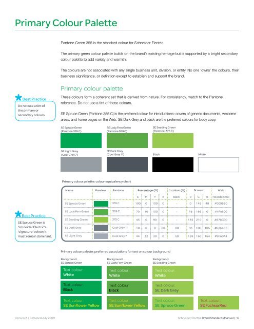 Schneider Electric Brand Standards Manual - Brand Platform ...