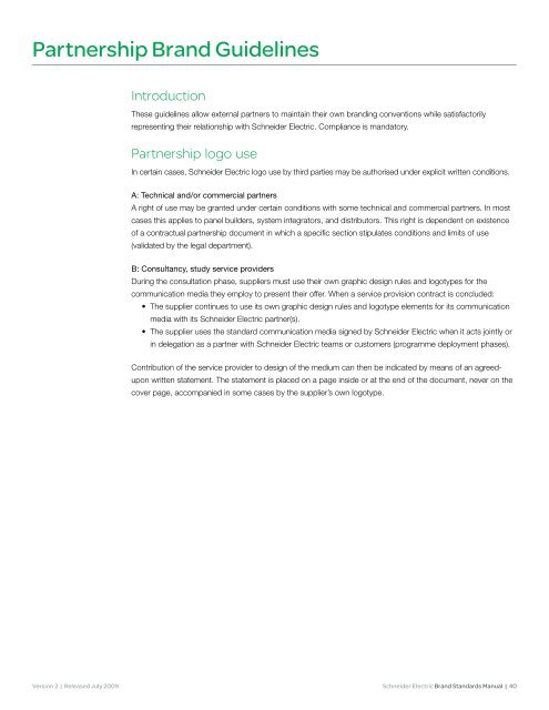 Schneider Electric Brand Standards Manual - Brand Platform ...