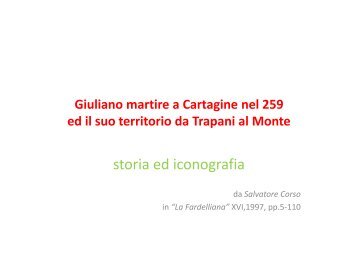 Storia ed Iconografia - Trapani Nostra