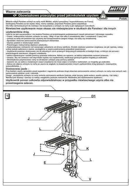 Porte-skis / surfs - Réf. A022P - Porte-vélos Mottez