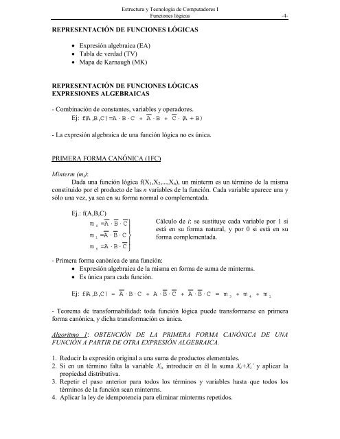 FUNCIONES LÓGICAS - DAC