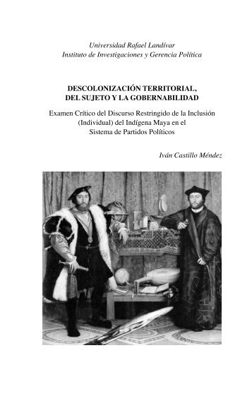 Descolonización Territorial, del Sujeto y la Gobernabilidad - Rebelión
