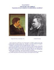 Grazia Barbieri NIETZSCHE E DE CHIRICO Il ... - Babelonline