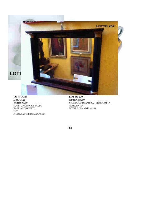 catalogo asta 11 - IORI CASA D'ASTE in Piacenza