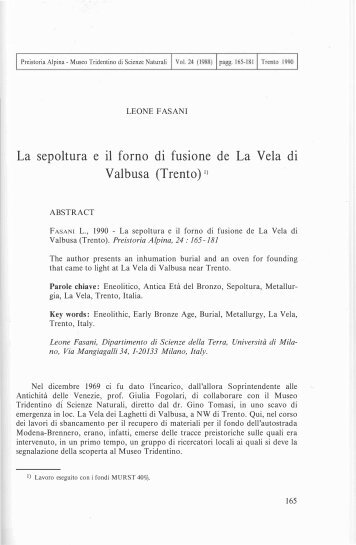 Fasani L. 1990_PA24_La sepoltura e il forno di fusione de La ...