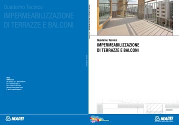 IMPERMEABILIZZAZIONE DI TERRAZZE E BALCONI - Mapei