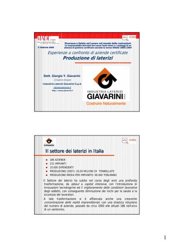 Produzione di laterizi - Infobuild