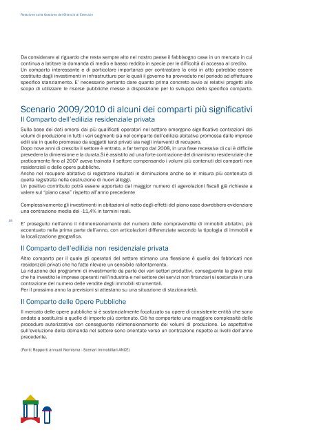 Bilancio Esercizio 2009 e Bilancio Consolidato - Sansedoni Spa