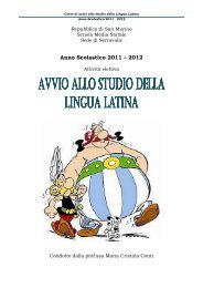 Corso di avviamento al latino - Portale per l'educazione