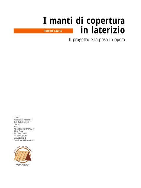 I manti di copertura in laterizio - Fbm