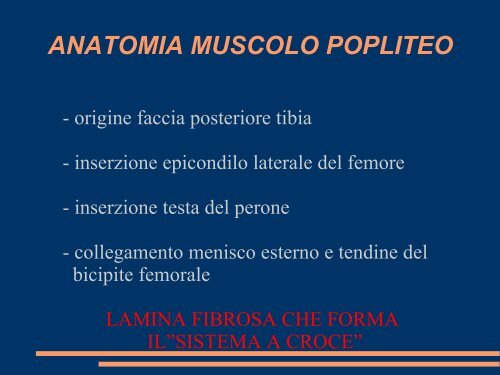 le lassita' rotatorie postero-laterali del ginocchio ... - Effecifisioterapia.it