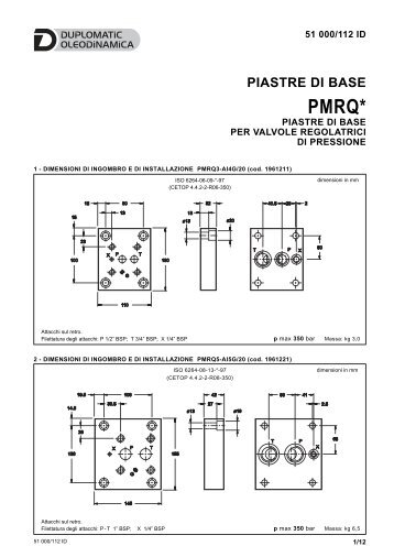 PIASTRE DI BASE - Duplomatic