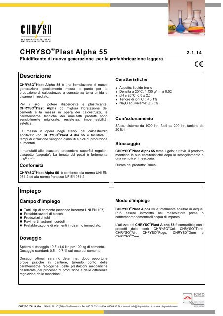 CHRYSO Plast Alpha 55 - st0609