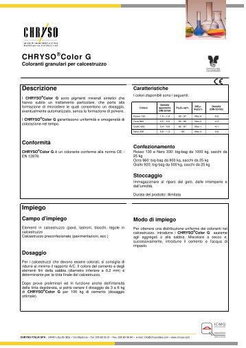 CHRYSO Color G - Chryso.com