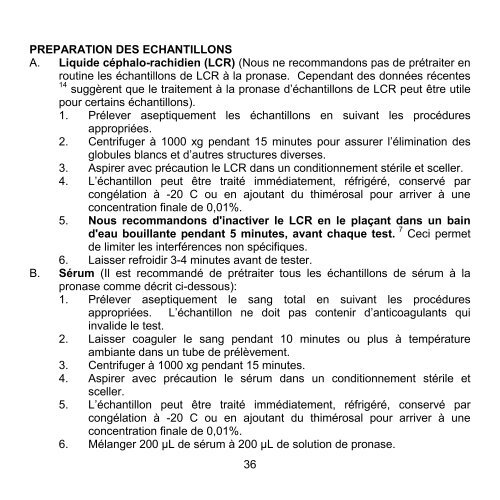 Cryptococcal Antigen Latex Agglutination System (CALAS®)