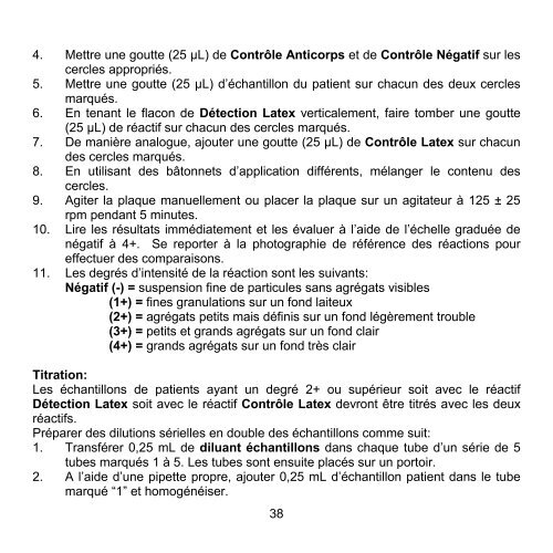 Cryptococcal Antigen Latex Agglutination System (CALAS®)