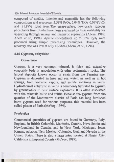 Mineral Resources Potential - Geothermal Resources