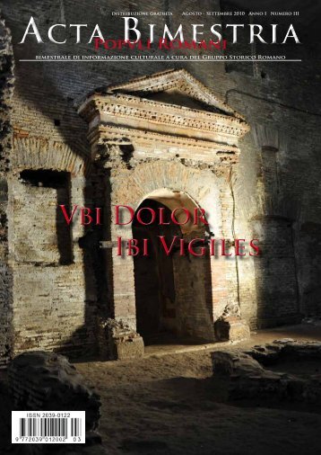 Scarica il pdf - Gruppo Storico Romano