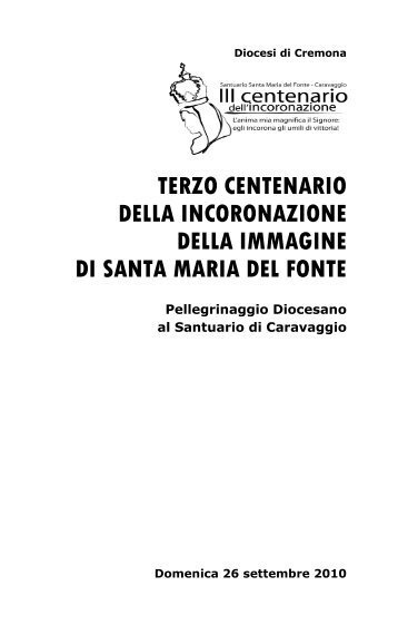 Scarica il liberetto della Messa (.pdf) - Diocesi di Cremona