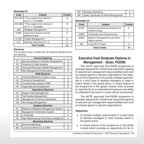 PGP Handbook - Institute of Public Enterprise