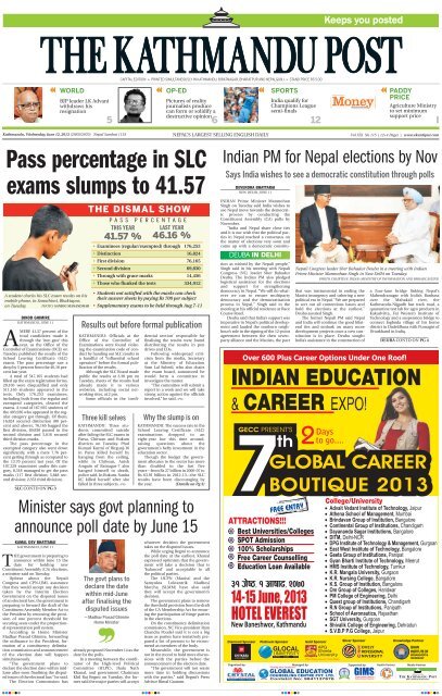 Pass percentage in SLC exams slumps to 41.57