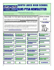 slhs ptsa newsletter - South Lakes High School PTSA Home Page