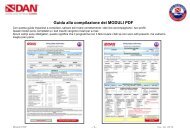 Guida alla compilazione dei MODULI PDF - DAN Europe