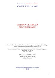 Iustin Popovici, Biserica Ortodoxa si ecumenismul - Tineretul Ortodox