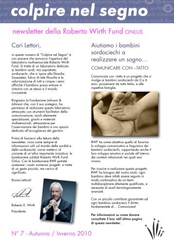 Leggi la newsletter Roberto Wirth Foundation